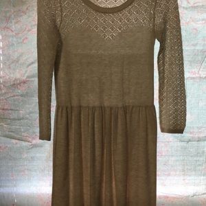 3/4 sleeve sweater dress